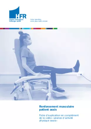Renforcement musculaire patient assis