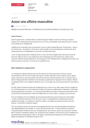 La Liberté_Ostéoporose_aussi une affaire masculine