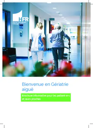 Bienvenue en Gériatrie aiguë