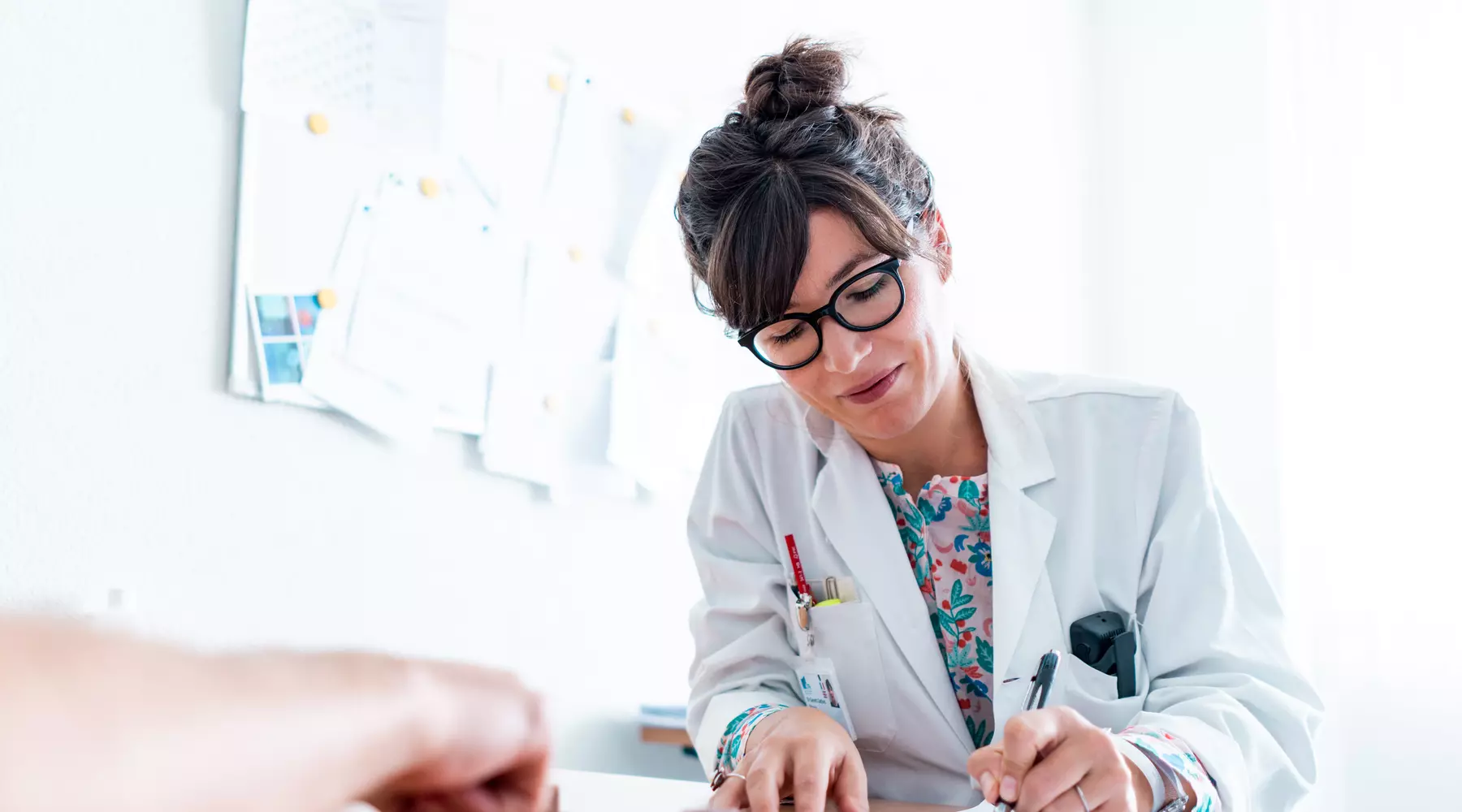 une consultation avec un patient