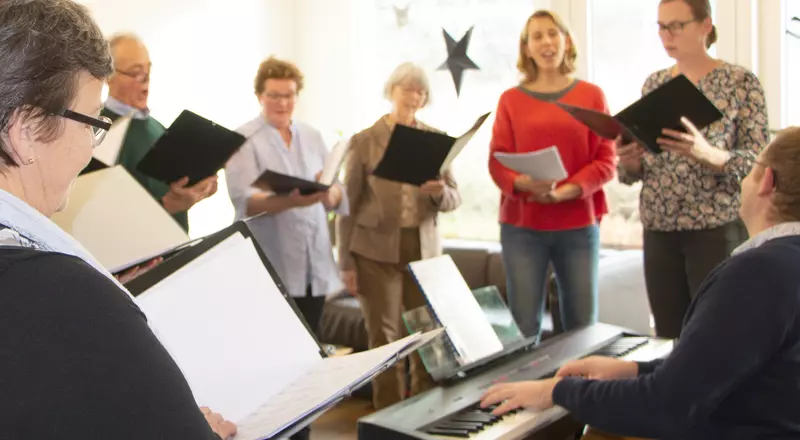 Noël des patients à l'HFR Meyriez-Murten: la chorale