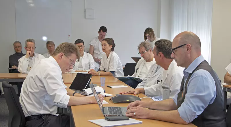 La cellule de conduite médicale se réunit tous les matins