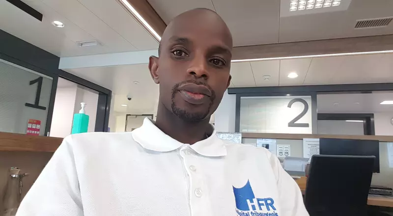 Oumar Diallo, collaborateur administratif aux urgences