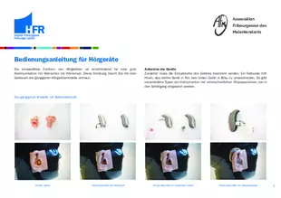 Bedienungsanleitung für Hörgeräte