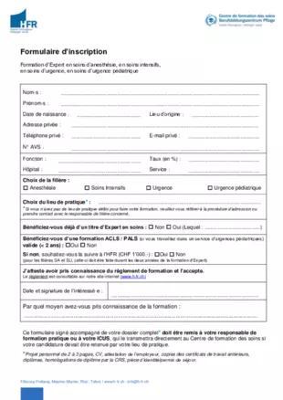 Formulaire d'inscription aux formations EPD ES AIU