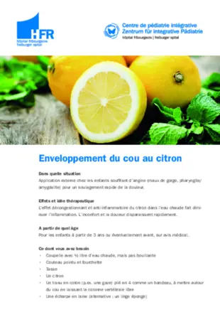 Enveloppement du cou au citron
