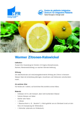 Warmer Zitronen-Halswickel