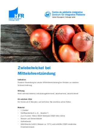 Zwiebelwickel bei Ohrentzündung