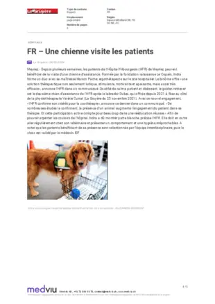 La Gruyère_Une chienne visite les patients