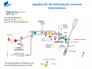 Lageplan Schulung für externe Unternehmen