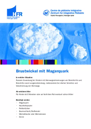 Brustwickel mit Magerquark