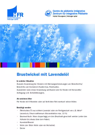 Brustwickel mit Lavendelöl